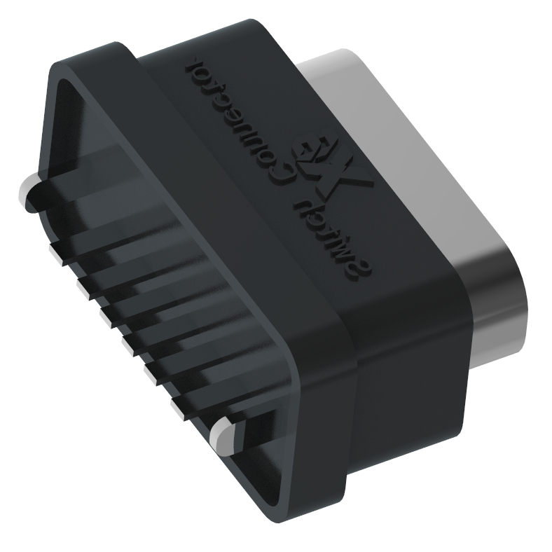 XB - atcf - 06 - 002 type C 6P pied femelle étanche h = 6,8 mm (modèle c)