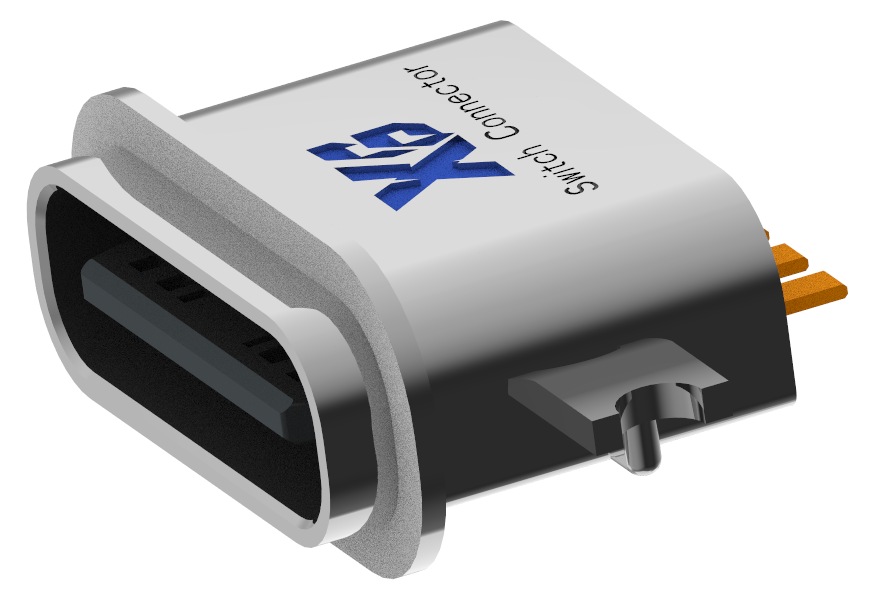 XB-ATCF-06-010 TYPE C 6P 침판 1.2 방수 암좌리 L=6.7mm(케이스 아연 합금)