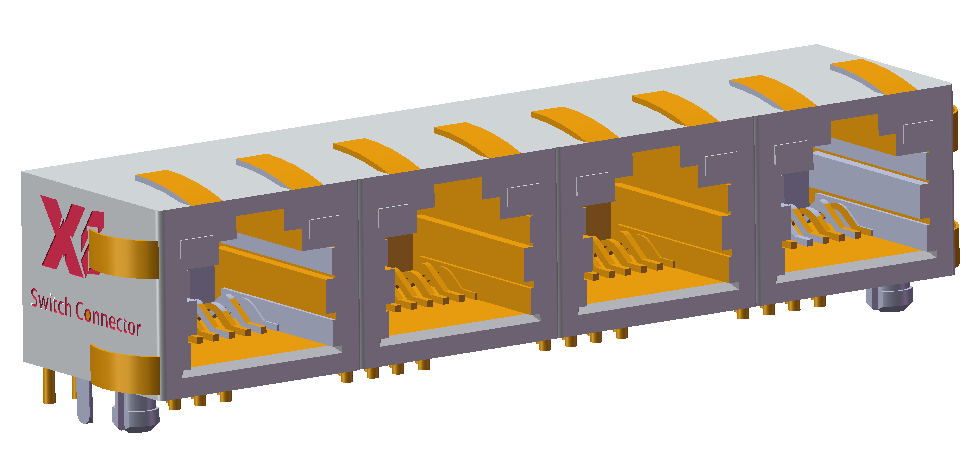 XB-5JA-1X4-8P8C-LED-S-E
